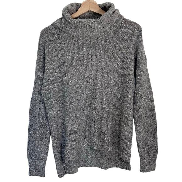 Madewell Convertible Wool Cashmere Sweater Turtleneck Crew Neck | Gray | SZ S - Picture 5 of 14